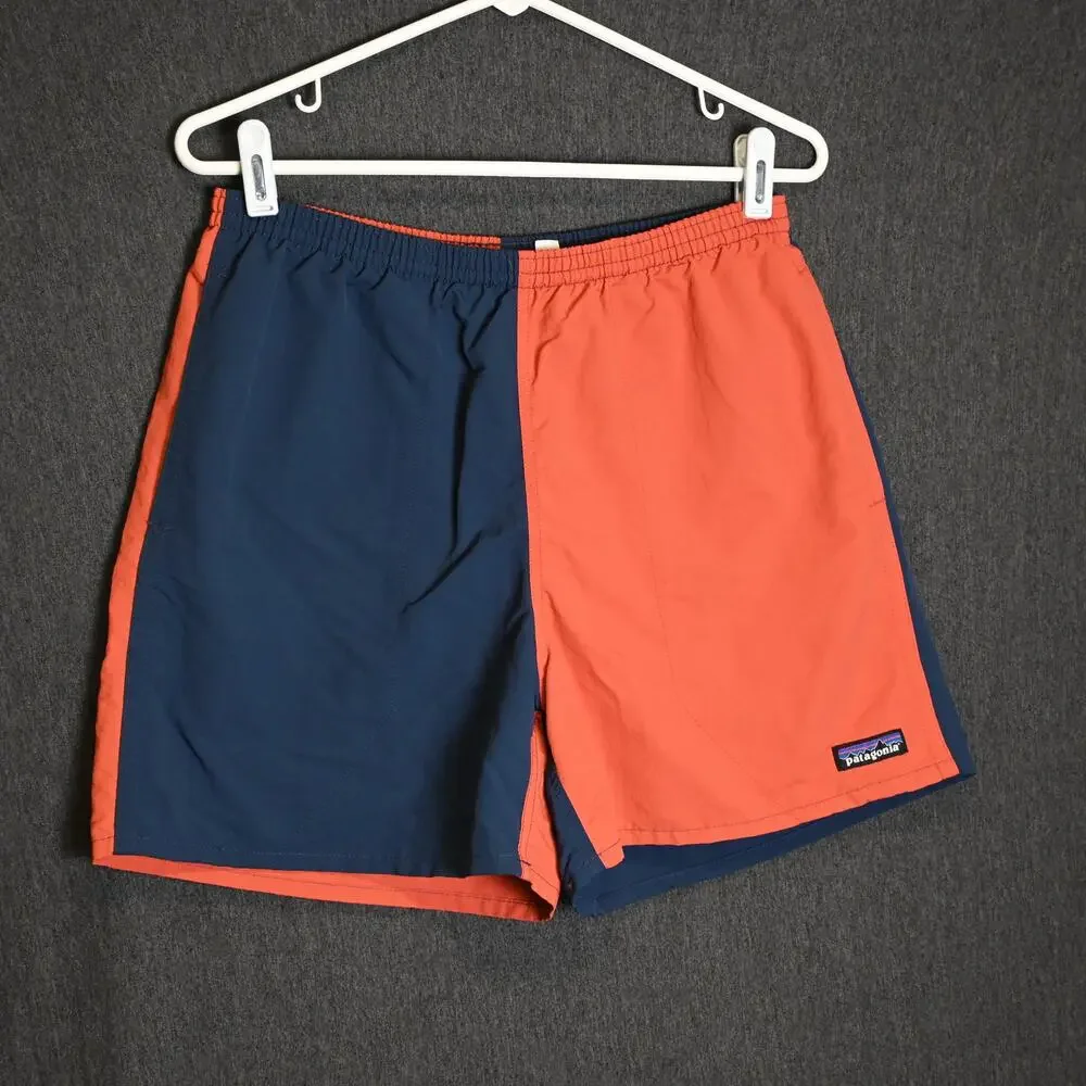 Patagonia Men's Medium Baggies Shells Shorts Drawstring NetPlus Swim Trunks